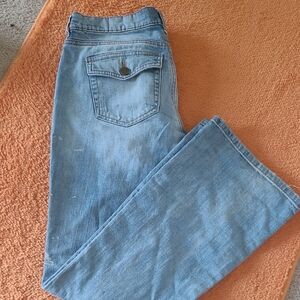 New York&Company Painted Jeans Sz4